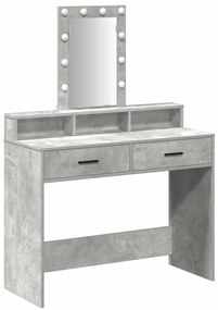 vidaXL Τραπέζι περιποίησης Γκρι 100 x 41 x 140 εκ. Επεξεργασμένο ξύλο