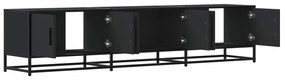 vidaXL Έπιπλο Τηλεόρασης Μαύρο 180x35x41 εκ. Επεξεργασμένο Ξύλο