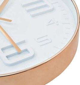 vidaXL Ρολόι Τοίχου Χάλκινο Χρώμα 30 εκ.