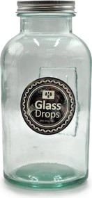 Δοχείο με καπάκι Glass Drops Storage - 500ml