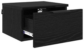 vidaXL Κομοδίνο 2 pcs Μαύρη δρυς 34 x 30 x 20 εκ Επεξεργασμένο ξύλο