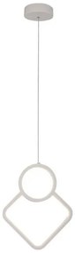 Κρεμαστό Φωτιστικό Οροφής LED 12W 230V 1300lm IP20 Θερμό Λευκό Άσπρο 15000 VTAC-15000-Λευκό 15000
