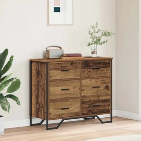 vidaXL Κουτί με Συρτάρια Παλιού Ξύλου 91x35.5x74.5 εκ Επεξεργασμένο Ξύλο