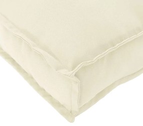 vidaXL Μαξιλάρι Κρεμ 80 x 80 x 12 cm Ύφασμα Όξφορντ