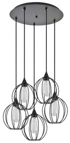 SE21-BL-B10-5BL-GR2 ADEPT PENDANT Black Metal Grid Pendant+ HOMELIGHTING 77-8758