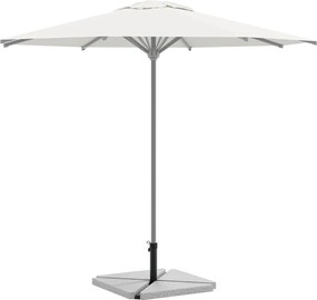 vidaXL 5 τεμαχίων σετ βάσεων ομπρελών κήπου από γρανίτη και χάλυβα