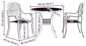 ΣΕΤ ΕΠΙΠΛΩΝ BISTRO 3 ΤΕΜΑΧΙΩΝ ΜΠΡΟΝΖΕ ΑΠΟ ΧΥΤΟ ΑΛΟΥΜΙΝΙΟ 3216322