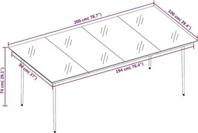 vidaXL Σετ Τραπεζαρίας Κήπου 9 τεμ Μαύρο με Μαξιλάρια