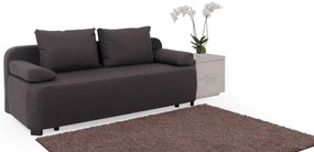 Καναπές-κρεβάτι τριθέσιος Vilma, σκούρο γκρι 201x85x95cm -RAF-TED-221