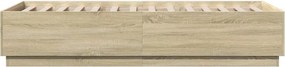 vidaXL Πλαίσιο Κρεβατιού Sonoma Δρυς 100x200 εκ. Επεξεργασμένο Ξύλο