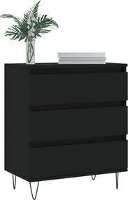 vidaXL Ντουλάπι Μαύρο 60x35x70 εκ. από Επεξεργασμένο Ξύλο