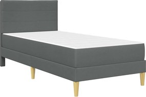 vidaXL Σκελετός Κρεβατιού Σκούρο Γκρι 100 x 200 cm Πολυεστέρας