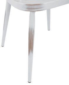 Καρέκλα - Πολυθρόνα YVONNE C5555.02 Αλουμινίου Λευκή Πατίνα 60x50x82 εκ. 60x50x82 εκ.