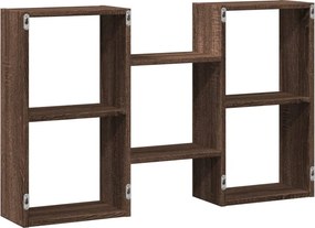 vidaXL Ραφιέρα Τοίχου Καφέ Δρυς 96x18x60 εκ. Επεξεργασμένο Ξύλο