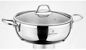 Κατσαρόλα Ημιχύτρα YMS00200328 - 5Lt 28X9Cm Soft 44487 Inox Max Home 28cm Stainless Steel