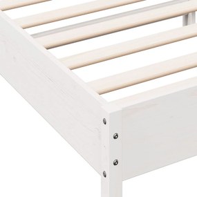 vidaXL Σκελετός Κρεβ. Χωρίς Στρώμα Λευκό 90x200 εκ Μασίφ Πεύκο
