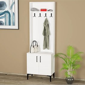 Stewehome Ντουλάπα παπουτσοθήκη (Λευκό) 60x185x185 cm