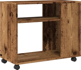 vidaXL Βοηθητικό Τραπέζι με Ρόδες 70x35x60 εκ. Επεξεργ. Ξύλο