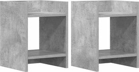 vidaXL Βάση φυτών 2 τεμ. Γκρι Σκυροδέματος 30 x 30 x 40 cm