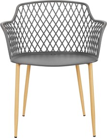 ΚΑΡΈΚΛΕΣ &amp; ΠΟΛΥΘΡΌΝΕΣ ΚΉΠΟΥ MALAGA GREY OUTDOOR CHAIR HDO2240F