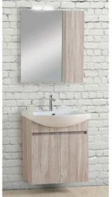 Pro Bagno Σετ Έπιπλα Μπάνιου 2τμχ. Πάγκος με Νιπτήρα & Καθρέπτης Με Ντουλάπι & Φως 65x35x73cm Pro Bagno Elegant 956B Με Επιλογή Χρώματος BEST-8080525