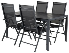 Σετ Τραπέζι και καρέκλες Dallas 2752, Polyξύλο, Ύφασμα, Μέταλλο | Epipla1.gr