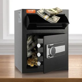VEVOR 1.7 C Depository Safe Deposit Safe with Drop Slot Passwords and Keys