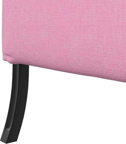 vidaXL Καναπές Υψηλής Πλάτης 101cm Ροζ ύφασμα