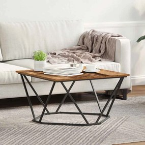 vidaXL Τραπεζάκι σαλονιού Παλιό Ξύλο 80 x 80 x 45 cm
