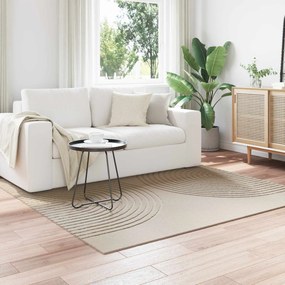 vidaXL Χαλί εσωτερικού χώρου GALATI Μπεζ 120 x 120 cm Πολυεστέρας