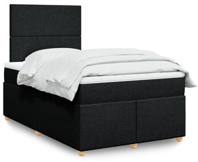 ΚΡΕΒΑΤΙ BOXSPRING ΜΕ ΣΤΡΩΜΑ ΜΑΥΡΟ 120X200 ΕΚ. ΥΦΑΣΜΑΤΙΝΟ 3291242