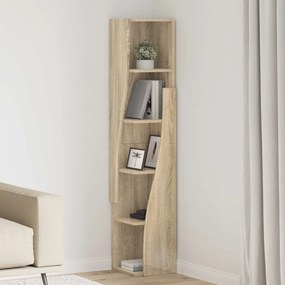 vidaXL Γωνιακό Ντουλάπι 27,5x27x140εκ Επεξεργασμένο Ξύλο Δρύς Sonoma