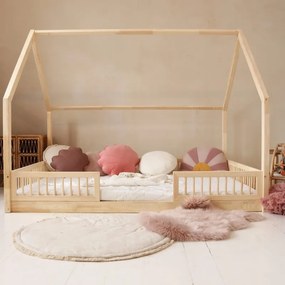 Pioli bed Duo 200x140 μασίφ με προστατευτικό κάγκελο (πόδι 1 εκ.)