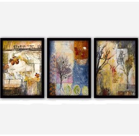 Πίνακας (Σετ 3Τμχ) 364LUL1322 35x45cm Multi Wallity Vertical Plastic,Mdf