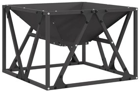 vidaXL Φωτιά Μαύρο 50 x 50 x 35 cm Κρύα έλαση από χάλυβα