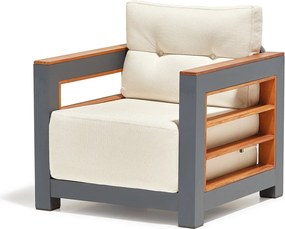 Garden Lounge Set Larix - White White