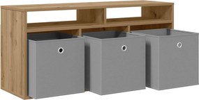 vidaXL Χαμηλό γραφείο 102 x 32 x 48,5 εκ. Artisan Oak