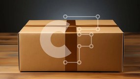 Intra Συλλεκτικό Ξύλινο Παζλ Plywood  4mm - Όμορφη εικόνα ενός κουτιού δώρου με χρυσή κορδέλα Σε Ξύλινο Κουτί - Διαστάσεις: 10x10 cm – 25 κομμάτια