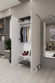 Stewehome Ντουλάπι με κρεμάστρα αποθήκευσης για ρούχα (68 cm) 68x178x178 cm