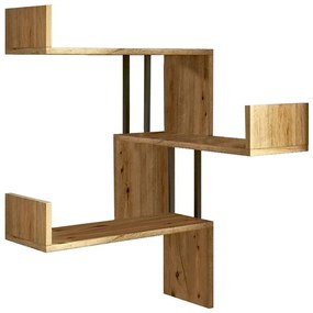 Ραφιέρα Τοίχου 956LCS2710 60x60x109,4cm Walnut