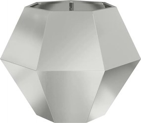 vidaXL Γλάστρα 2 pcs Ασημί 75 x 75 x 60 εκ Επικαλυμμένος Χάλυβας