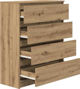 vidaXL Sideboard Artisan Oak 80x35x99 cm Κατασκευασμένο ξύλο