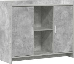 vidaXL Πλαϊνό γραφείο Concrete Grey 98,5 x 33 x 80 εκ