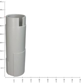 Βάζο ArteLibre Λευκό Κεραμικό 12.5x12.5x35.5cm