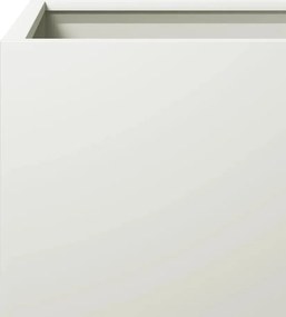 vidaXL Ζαρντινιέρα Λευκή 40 x 40 x 40 εκ. από Ατσάλι