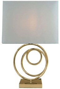 Φωτιστικό Επιτραπέζιο Tableder 300-000004 33x17x52cm E27 60W Gold-White Inart