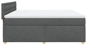 ΚΡΕΒΑΤΙ BOXSPRING ΜΕ ΣΤΡΩΜΑ ΣΚΟΥΡΟ ΓΚΡΙ 180X200 ΕΚ ΥΦΑΣΜΑΤΙΝ 3286774