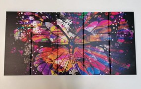 Πεταλούδα εικόνα 5 τμημάτων - 200x100