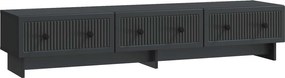 vidaXL Ντουλάπι TV Μαύρο 147 x 34,5 x 30 εκ Επεξεργασμένο Ξύλο
