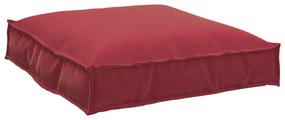 vidaXL Μαξιλάρι παλέτας για κάθισμα Κόκκινο 70 x 70 x 12 cm